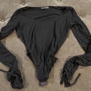 Magic mk bodysuit with pullable tie sleeves size medium